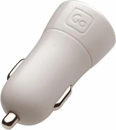 Go Travel In-Car USB-A USB-C Charger+ bílo-fialový 4,8A autoadaptér