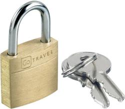 Go Travel mosazný zámek 20 mm s klíčky Go Travel mosazný zámek 20 mm s klíčky