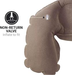 Go Travel nafukovací podhlavník Classic Snoozer grey