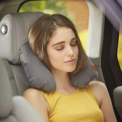 Go Travel nafukovací podhlavník Classic Snoozer grey