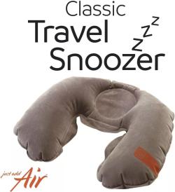 Go Travel nafukovací podhlavník Classic Snoozer grey