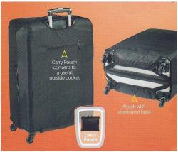 Go Travel obal na kufr Slip On Luggage Cover L blue