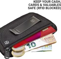 Go Travel peněženka RFID Clip Pouch liquorice black
