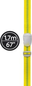 Go Travel popruh na zavazadla Luggage Strap 4cm yellow/green