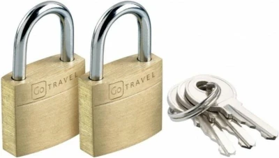 Go Travel sada mosazných zámků 20 mm s klíčky Go Travel sada mosazných zámků 20 mm s klíčky