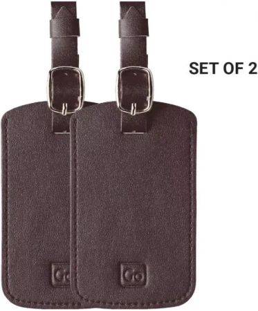 Go Travel Classic Tags Liquorice Black sada visaček na zavazadlo