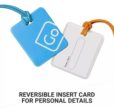 Go Travel Twin Pack Tags modré/oranžové visačky na zavazadla