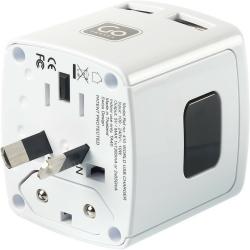 Go Travel simultánní USB nabíječka pro svět s USB porty