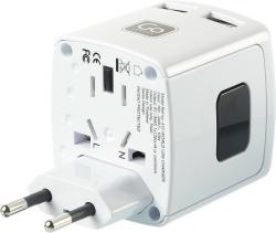 Go Travel simultánní USB nabíječka pro svět s USB porty