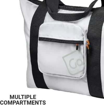 Go Travel Lightweight Foldaway Tote Bag stříbrná skládací taška