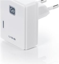 Go Travel USB nabíječka s micro USB a konektorem pro UK