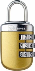 Go Travel zámek Secure Lock Big Wheel gold
