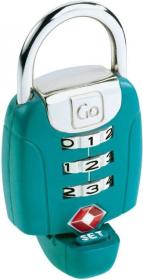 Go Travel zámek TSA Twist N Set Lock green