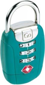 Go Travel zámek TSA Twist N Set Lock green