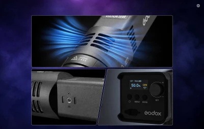 Godox RS100R RGB černé LED fotografické světlo