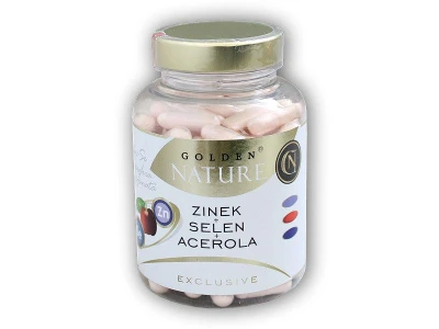 Golden Natur Exclusive Zinek + selen + acerola 100 kapslí Golden Natur Exclusive Zinek + selen + acerola 100 kapslí