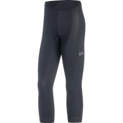 Gore C3 Wmn 3/4 Tights+ black dámske cyklistické nohavice