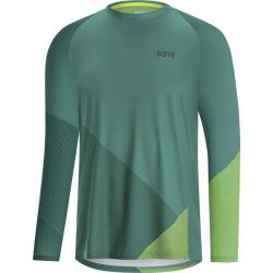Gore C5 Trail Long Sleeve Jersey cyklodres POUZE desert green L - sytě zelená (VÝPRODEJ)