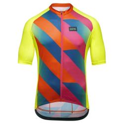 Gore Signal Jersey Mens dres POUZE neon yellow/multicolor XL - červená (VÝPRODEJ)