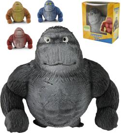 Gorila natahovací mačkací antistresové strečové zvířátko 4 barvy Gorila natahovací mačkací antistresové strečové zvířátko 4 barvy