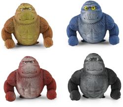 Gorila natahovací mačkací antistresové strečové zvířátko 4 barvy