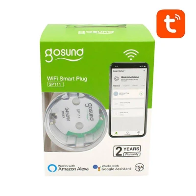 Gosund Chytrá zásuvka WiFi SP111 3680W 16A, Tuya 2-pack
