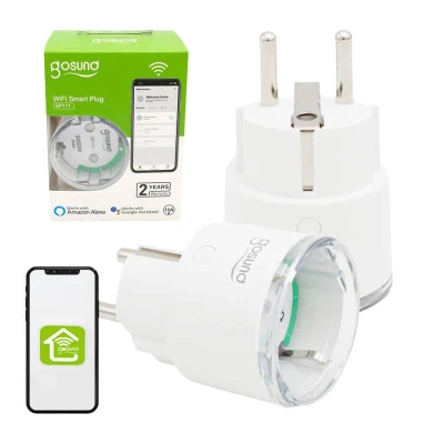 Gosund Chytrá zásuvka WiFi SP111 3680W 16A, Tuya 2-pack