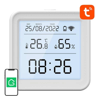 Gosund Chytrý senzor teploty a vlhkosti Wi-Fi S6 (LCD displej, podsvícení)