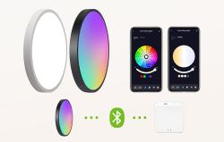 Gosund LB13 bílá chytrá stropní lampa 30cm Bluetooth RGBCW 1600lm Tuya + dálkové ovládání
