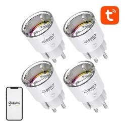 Gosund EP2 bílý chytrý WiFi zásuvkový adaptér 4ks Gosund EP2 bílý chytrý WiFi zásuvkový adaptér 4ks