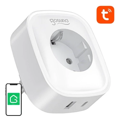Gosund SP6 bílá 16A USB-C 20W chytrá Tuya WiFi/Bluetooth zásuvka