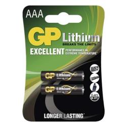GP Batteries GP AAA Lithium lithiová - 2 ks GP Batteries GP AAA Lithium lithiová - 2 ks