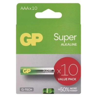 GP Batteries GP AAA Super, alkalická (LR03) - 10 ks GP Batteries GP AAA Super, alkalická (LR03) - 10 ks