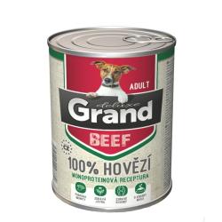 Grand deluxe Dog Adult 100 % hovězí, konzerva 820 g (bal. 6 ks)