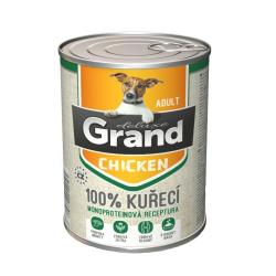 Grand deluxe Dog Adult 100 % kuřecí, konzerva 820 g (bal. 6 ks)