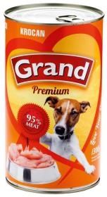 Grand Premium Dog krocan, konzerva 1300 g (bal. 4 ks)