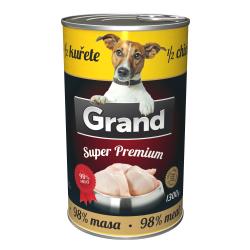 GRAND Superpremium Dog kuřecí s 1/2 kuřete, konzerva 1300 g (bal. 4 ks)
