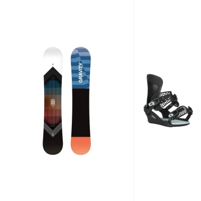 Gravity Adventure 25/26 pánský snowboard + Gravity Drift black/sage vázání