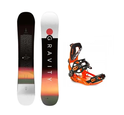 Gravity Bandit 24/25 snowboard + Raven RAGE Fastec FT360 orange vázání + sleva 400,- na příslušenství Gravity Bandit 24/25 snowboard + Raven RAGE Fastec FT360 orange vázání + sleva 400,- na příslušenství