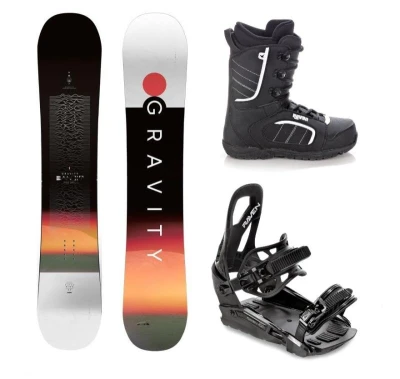 Gravity Bandit 24/25 snowboard + Raven S230 Black vázání + Raven Target obuv Gravity Bandit 24/25 snowboard + Raven S230 Black vázání + Raven Target obuv
