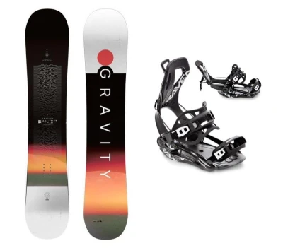 Gravity Bandit 25/26 pánský snowboard + Raven Fastec FT360 black vázání Gravity Bandit 25/26 pánský snowboard + Raven Fastec FT360 black vázání