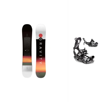 Gravity Bandit 25/26 pánský snowboard + Raven Fastec FT360 black vázání