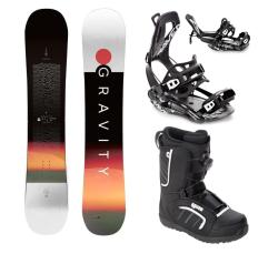 Gravity Bandit 25/26 snowboard + Raven Fastec FT360 black viazanie + Raven Target ATOP obuv
