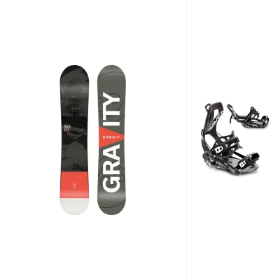 Gravity Bandit pánský snowboard + Raven FT360 black snowboardové vázání