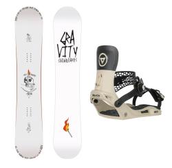 Gravity Contra 25/26 pánsky snowboard + Gravity Indy stone/black viazanie + zľava 500,- na príslušenstvo
