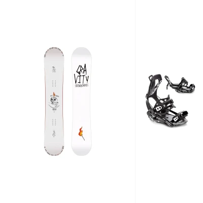 Gravity Contra 25/26 pánský snowboard + Raven Fastec FT360 black vázání
