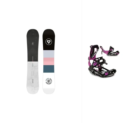 Gravity Electra 24/25 dámský snowboard + Raven Fastec FT360 black/fuchsia vázání