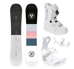 Gravity Electra 24/25 dámsky snowboard + Raven Fastec FT360 white viazanie + Raven Pearl white ATOP topánky