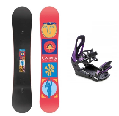 Gravity Electra 25/26 dámský snowboard + Raven S230 Black/violet vázání + sleva 400,- na příslušenství Gravity Electra 25/26 dámský snowboard + Raven S230 Black/violet vázání + sleva 400,- na příslušenství