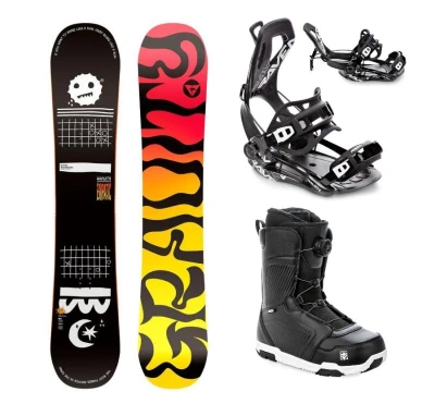 Gravity Empatic 25/26 snowboard + Raven Fastec FT360 black vázání + Raven Flush MOZ boty Gravity Empatic 25/26 snowboard + Raven Fastec FT360 black vázání + Raven Flush MOZ boty